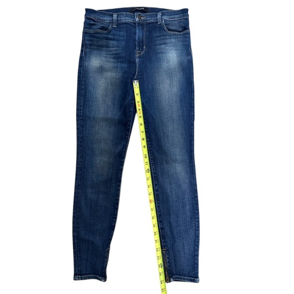 J Brand Spirited Cropped Zip Ankle Stretch Jean Size 29 - Picture 7 of 15